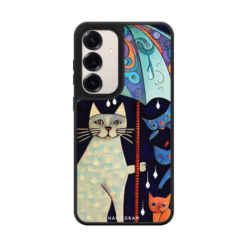 Raining Cat Style 1 Samsung Galaxy mirror case front view