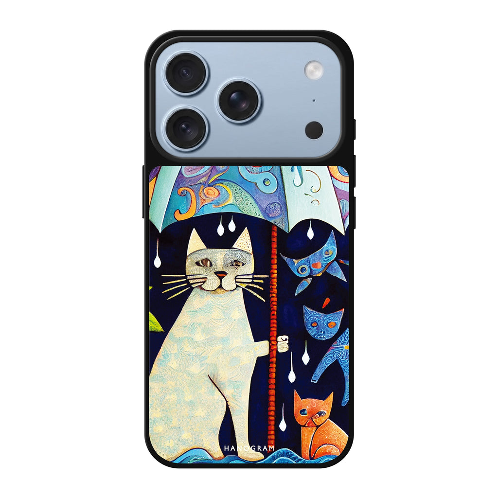 Raining Cat #2 cat animal iPhone 18 Pro Max mirror case