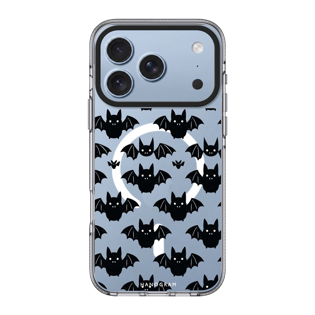 Batty Little Faces iPhone 18 Pro Max Ultra Clear Case - Image 1