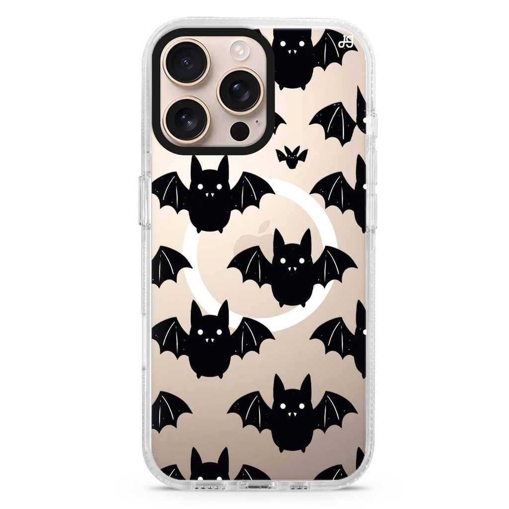 Batty Little Faces MagSafe Compatible Ultra Clear Case for iPhone 16 Pro Max - main view