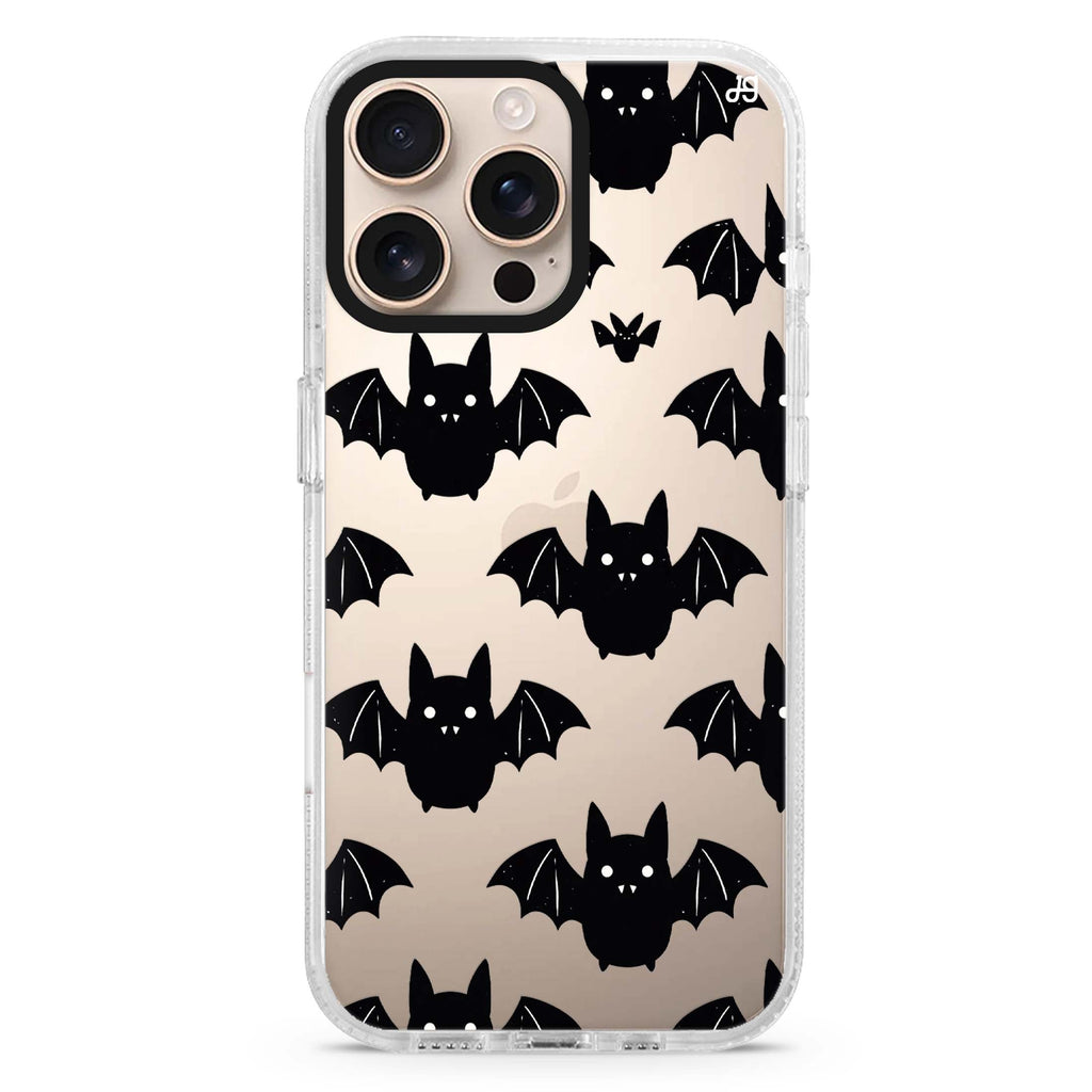 Batty Little Faces iPhone 16 Pro Max Ultra Clear Case - front view