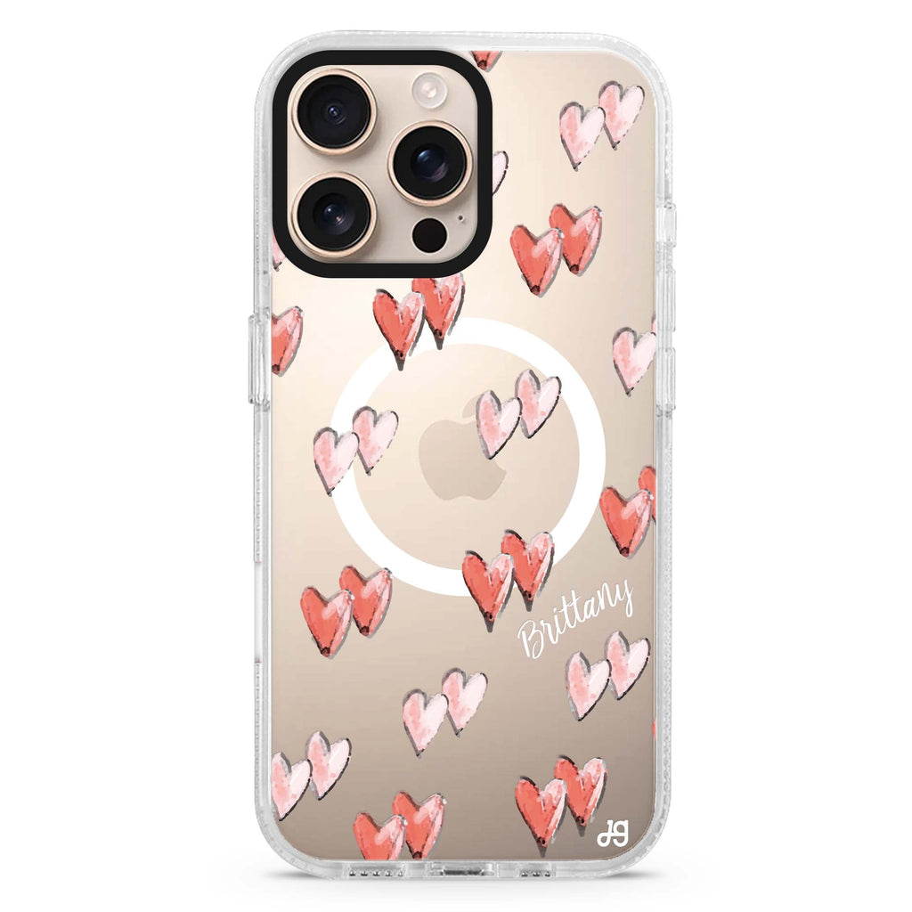 A Beautiful Watercolour Flower MagSafe Compatible iPhone 16 Pro Ultra Clear Case - Personalized and Stylish Protection