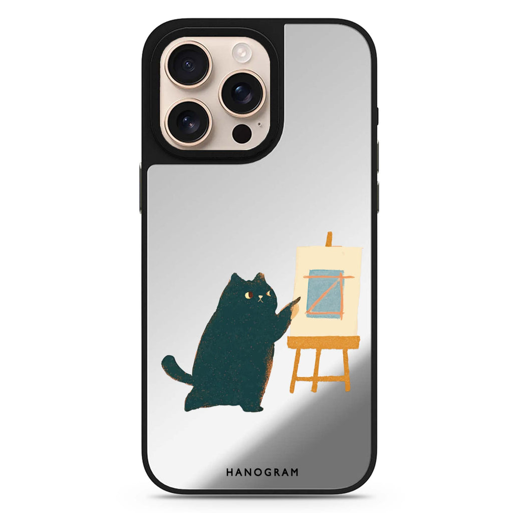 Meowsterpiece MagSafe compatible mirror case for iPhone 16/15/14 Pro Max and Pro, main view