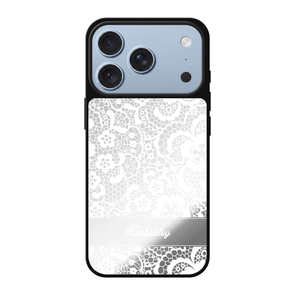 My Lace personalized name fashion iPhone 18 Pro Max mirror case