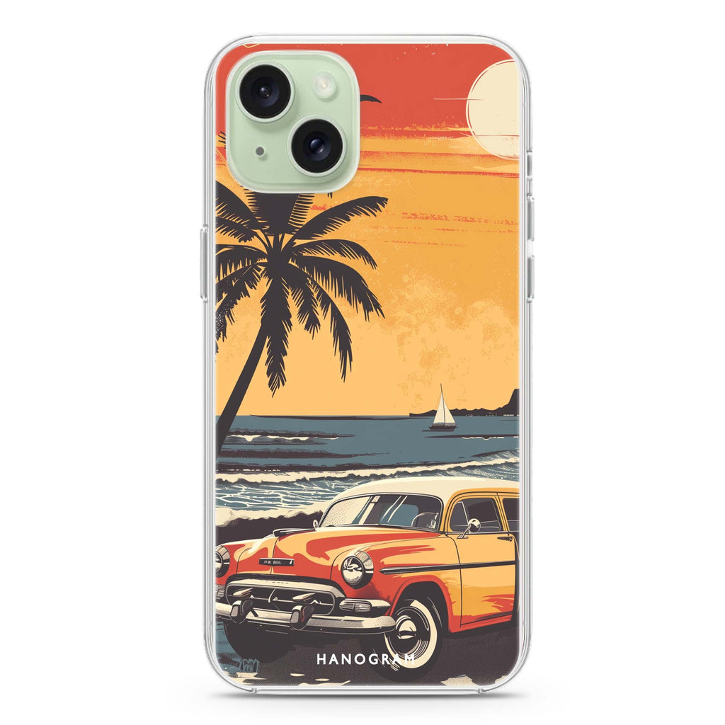 Ocean Waves iPhone 15 Plus MagSafe Compatible Ultra Clear Case