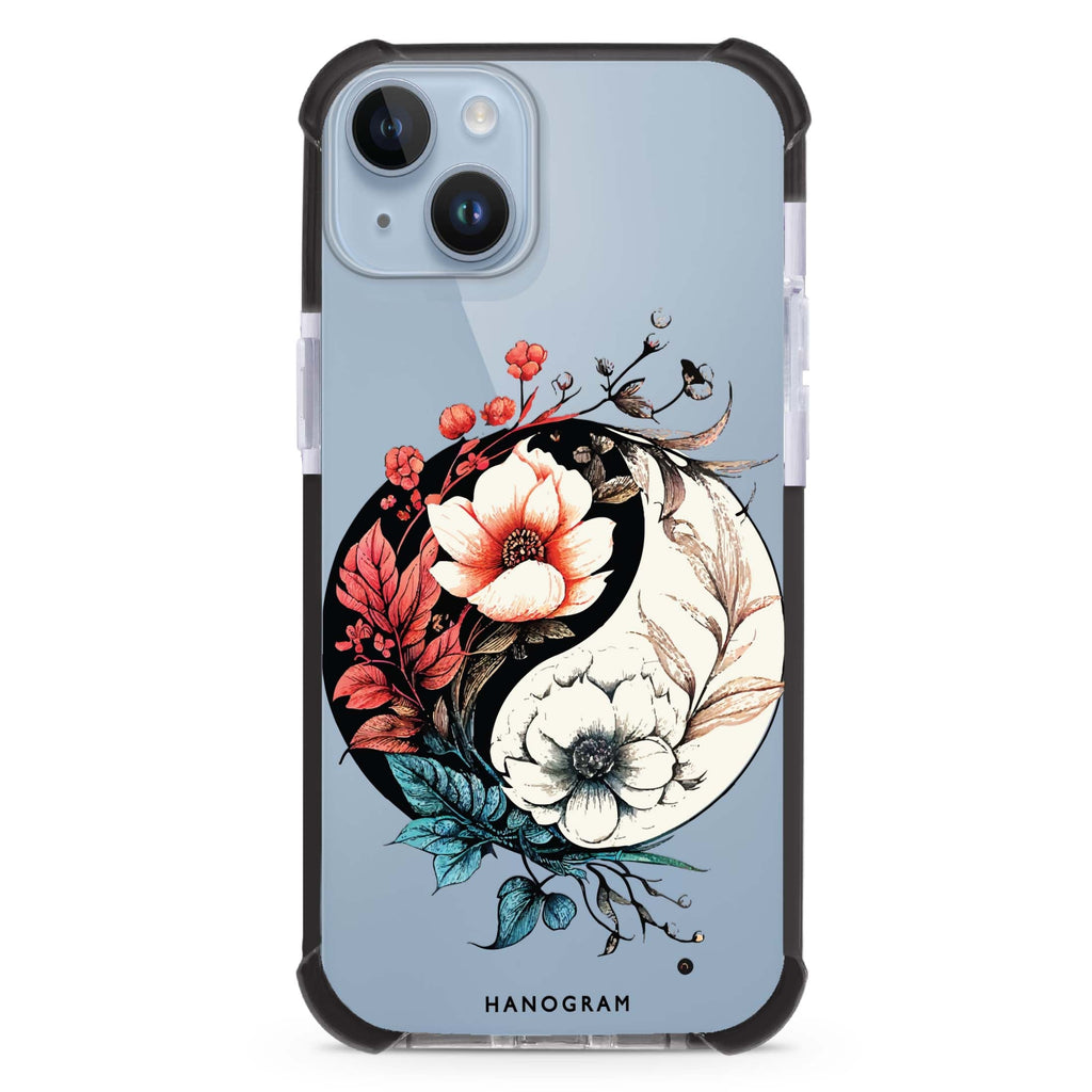 Pretty Floral & Tai Chi iPhone 15 Plus Ultra Shockproof Case