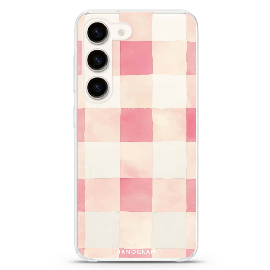 Rosy Picnic ultra-clear case for Samsung Galaxy S23/S22, front view