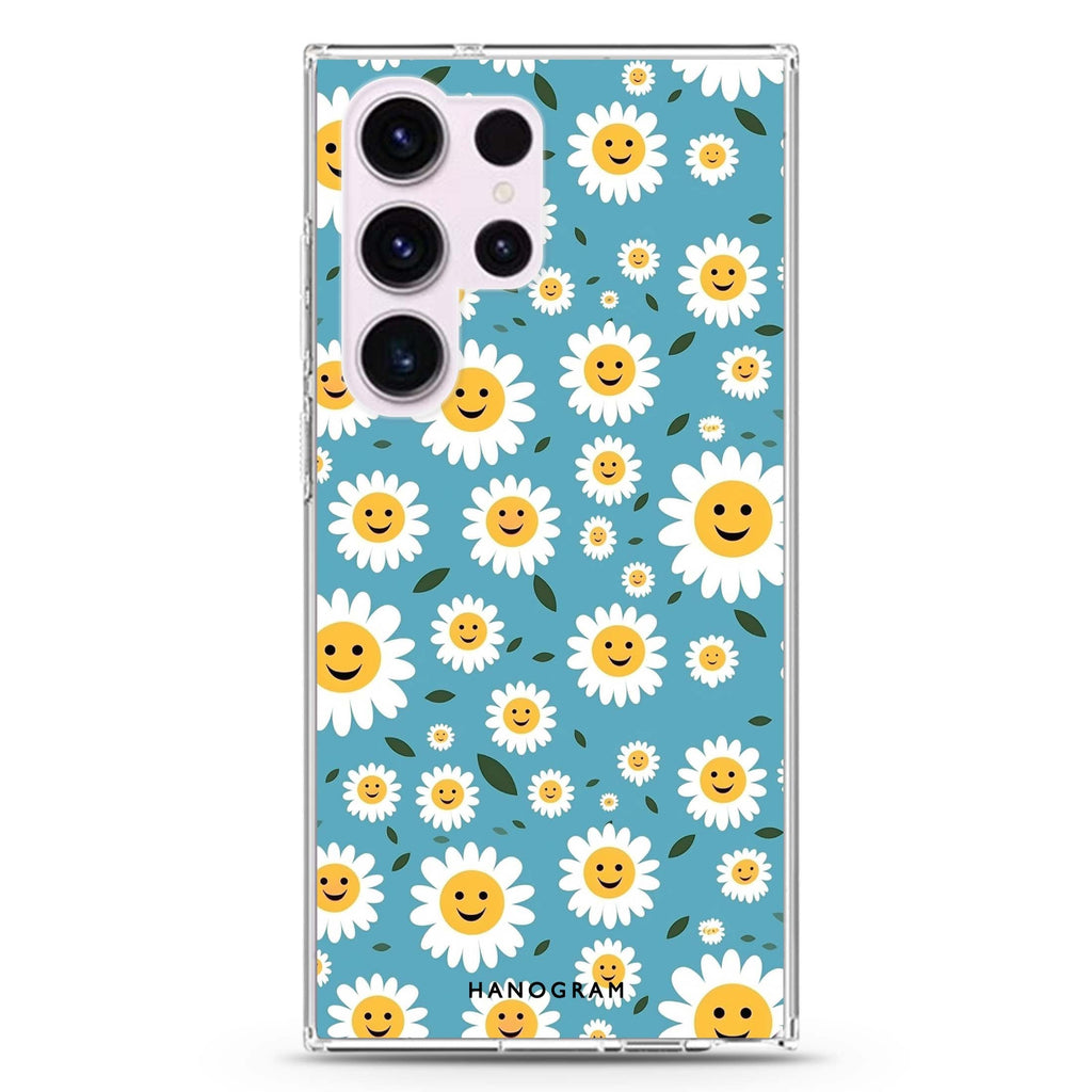 Daisy Disco Samsung Galaxy S26/S25/S24/S23/S22 Ultra ultra clear case, transparent design, main view