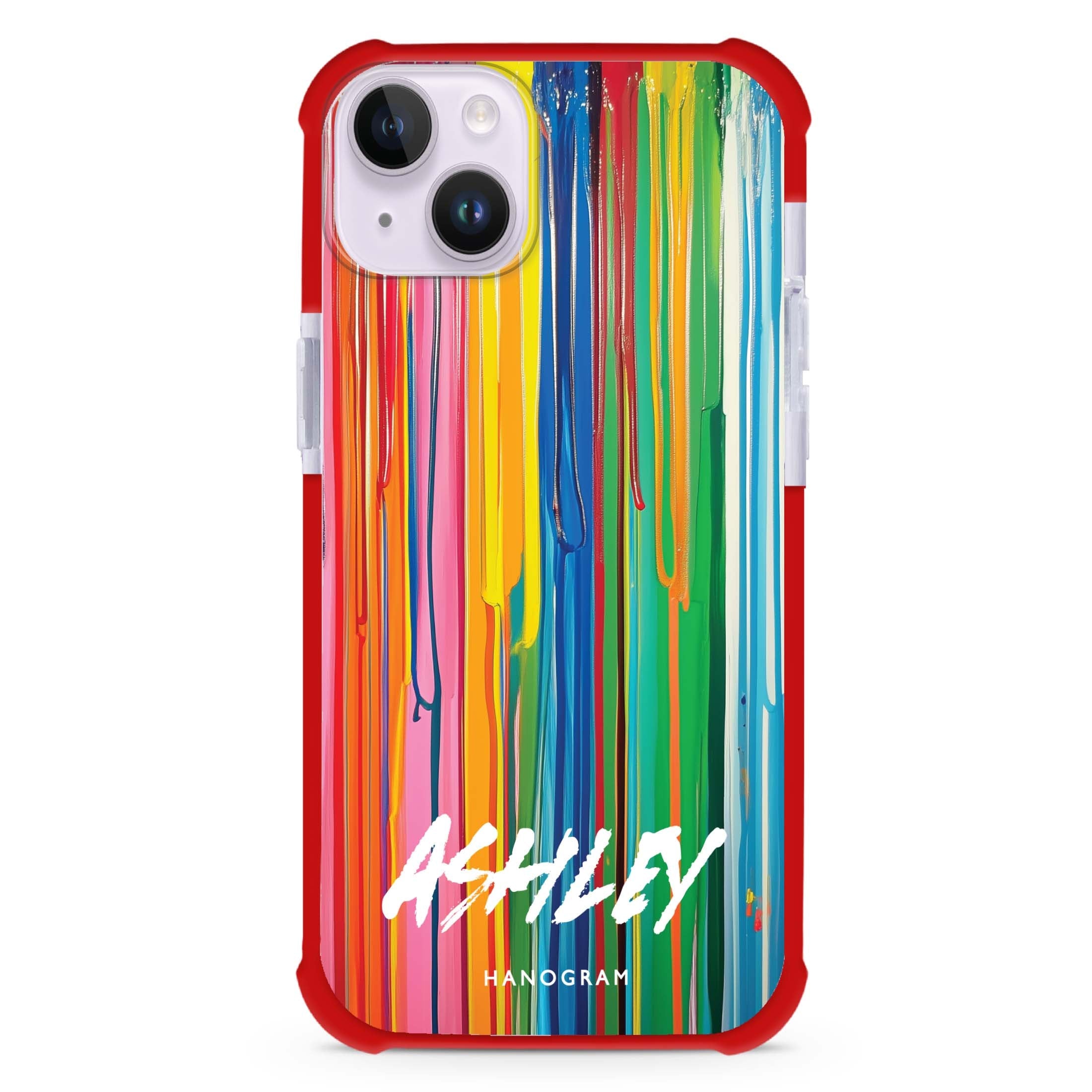 Pink Watercolor Floral Bouquet iPhone 15 Plus MagSafe Compatible Ultra Shockproof Case