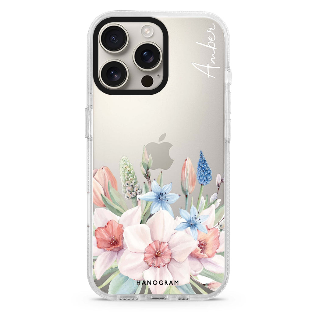 My Glamour Floral iPhone 16 Pro & 16 Pro Max Case - Personalized and Stylish Protection