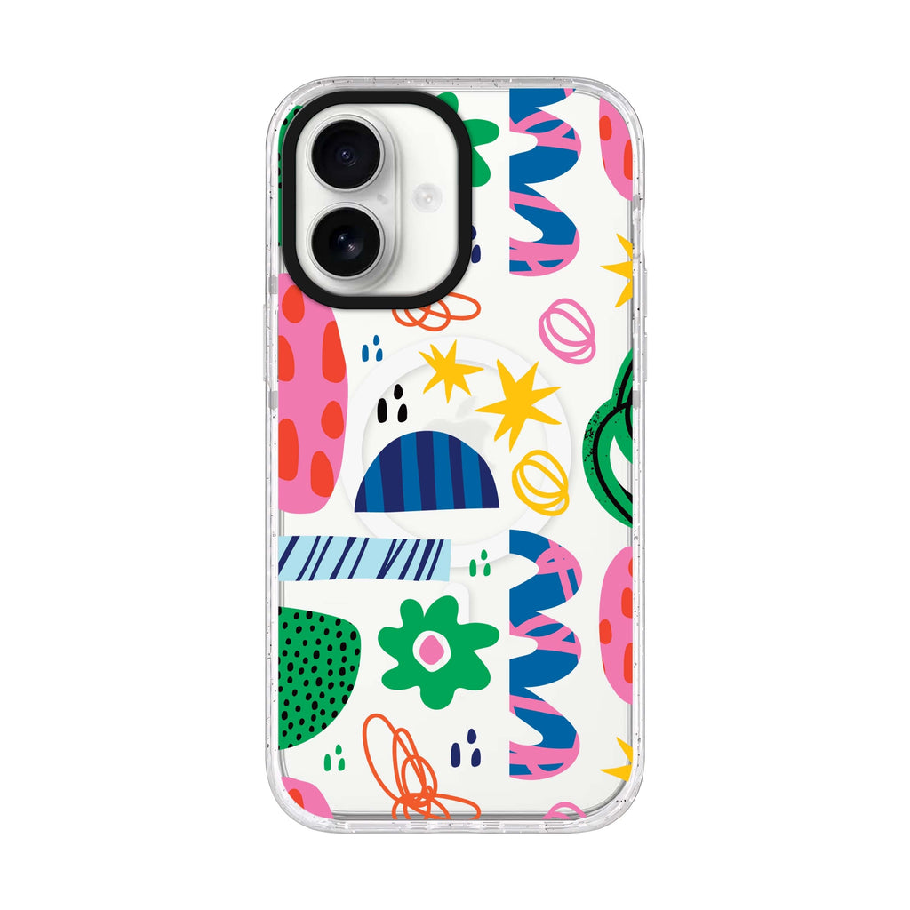 Abstract Drawing by Joe iPhone 17 ultra clear MagSafe case, front product view