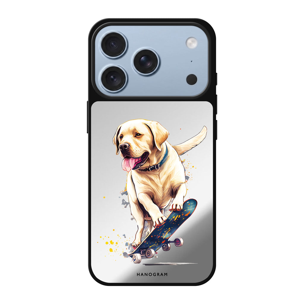 Dog on skateboard dog animal iPhone 18 Pro Max mirror case