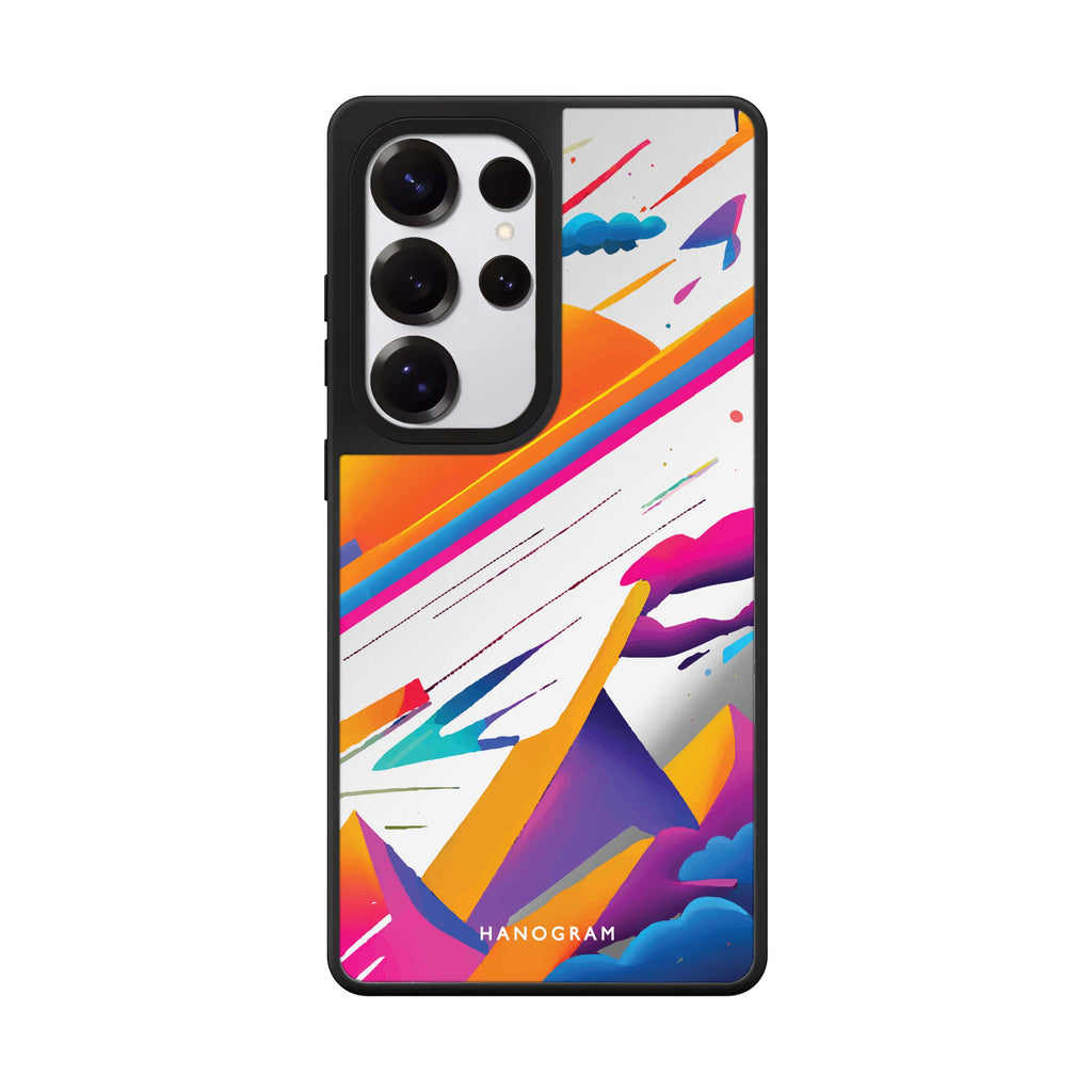 Art Samsung Galaxy S25 S24 S23 Ultra mirror case, front view