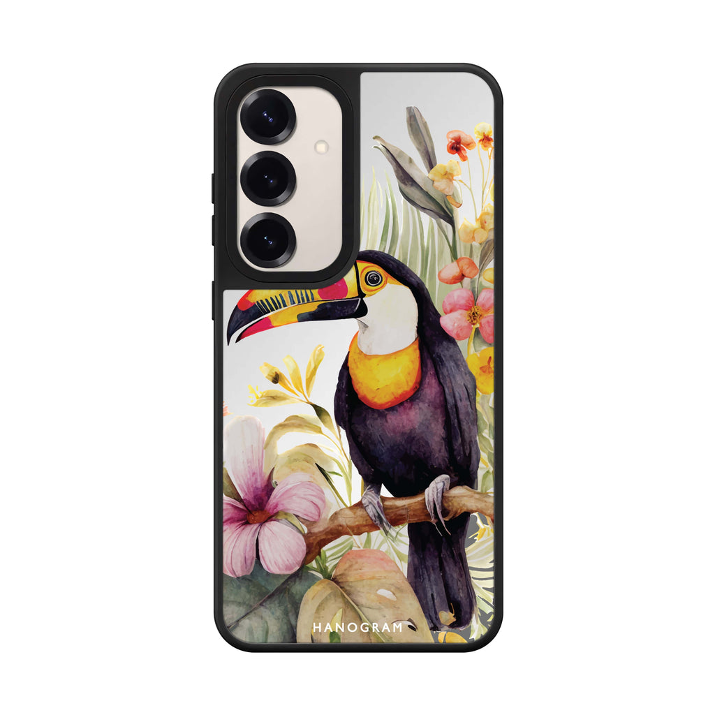 Tropical Bird Samsung Galaxy mirror case front view