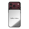 Me & You personalized name typography iPhone 18 Pro Max mirror case
