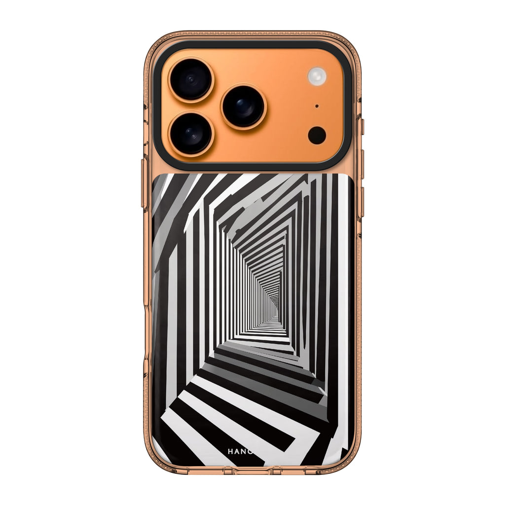 Warped Vision abstract iPhone 17 Pro Max ultra clear case