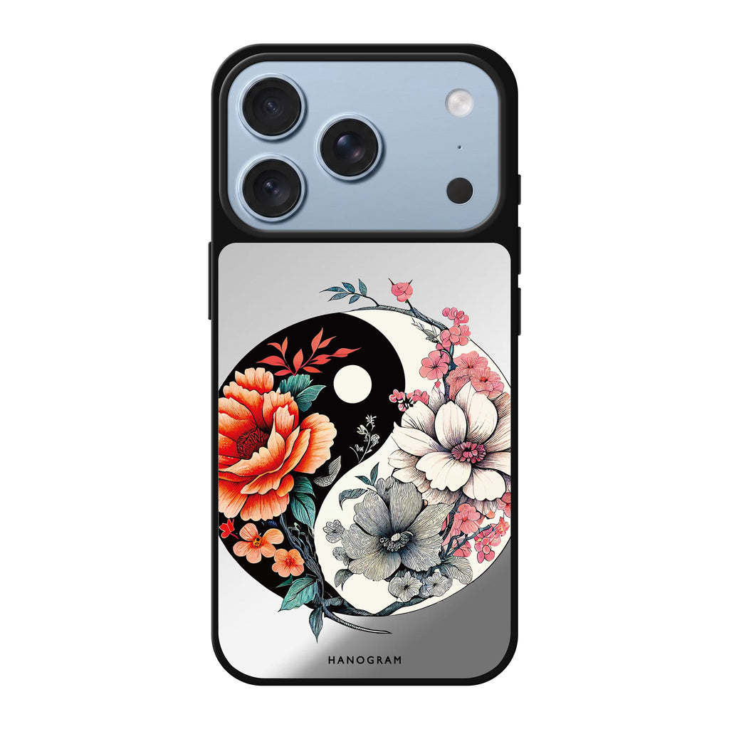 Floral & Tai Chi spring flower floral iPhone 18 Pro Max mirror case