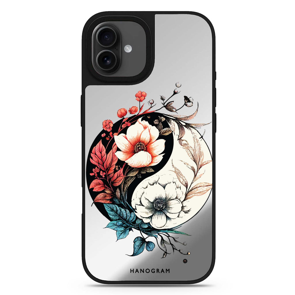 Pretty Floral & Tai Chi iPhone 17 mirror case