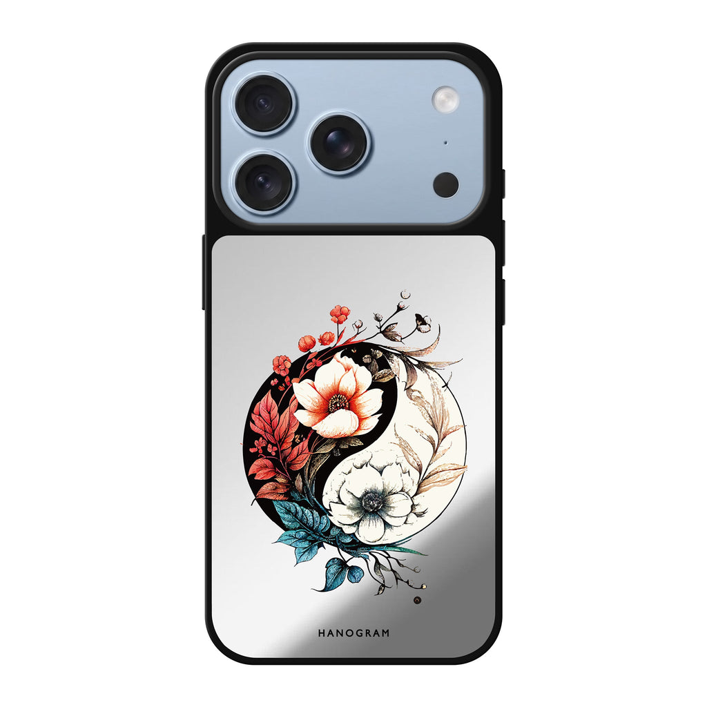 Pretty Floral & Tai Chi spring flower floral iPhone 18 Pro Max mirror case