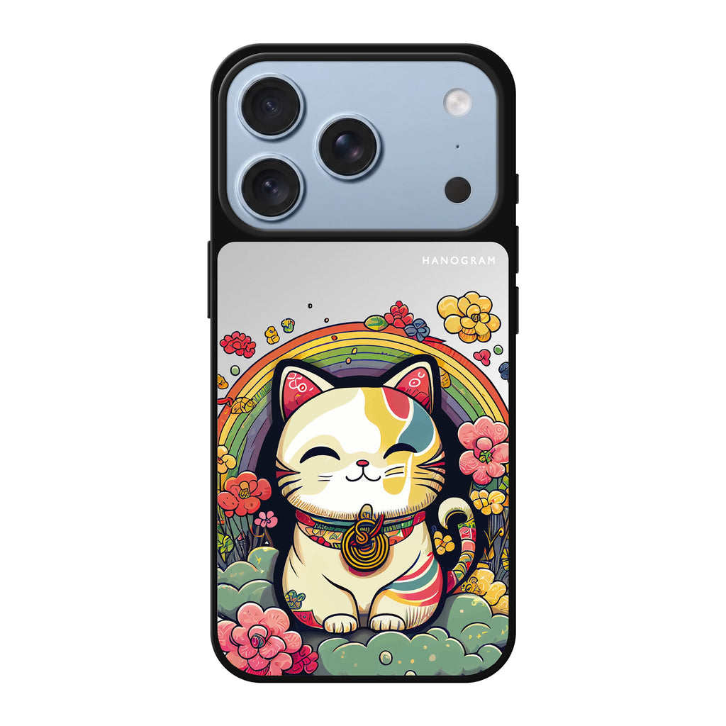Japanese Lucky Cat cat animal iPhone 18 Pro Max mirror case