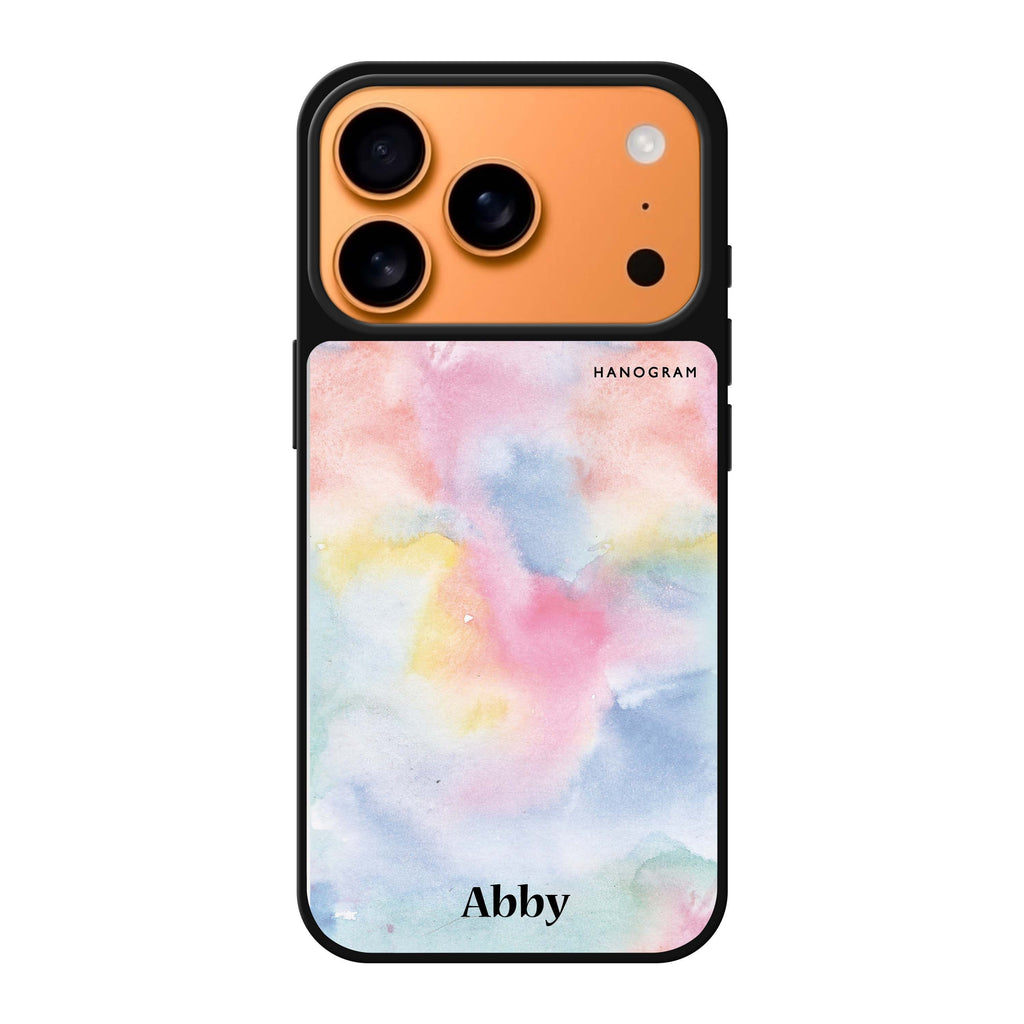 Magic Watercolour personalized name watercolor iPhone 17 Pro Max mirror case