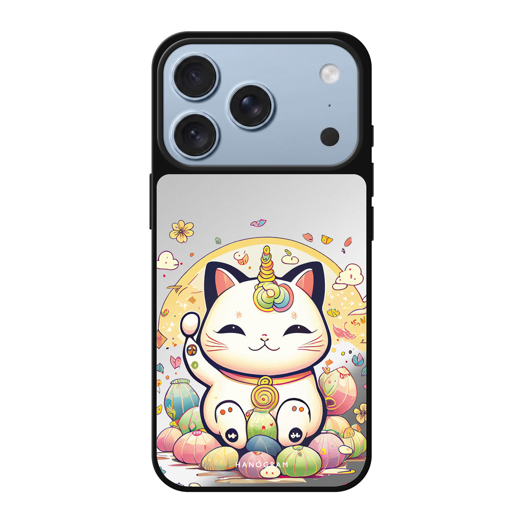Cute Lucky Cat cat animal cute iPhone 18 Pro Max mirror case