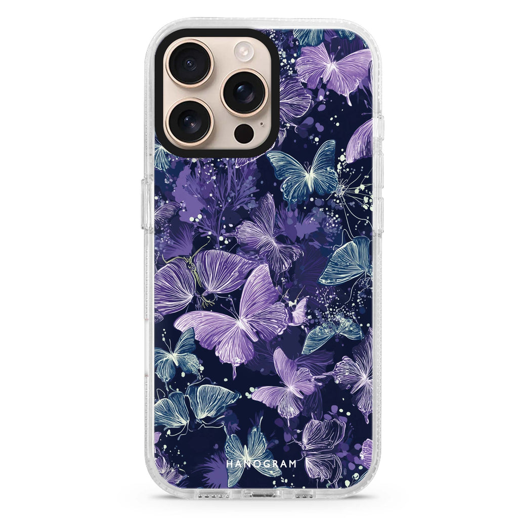 Midnight Butterflies Magsafe Compatible Ultra Clear Case