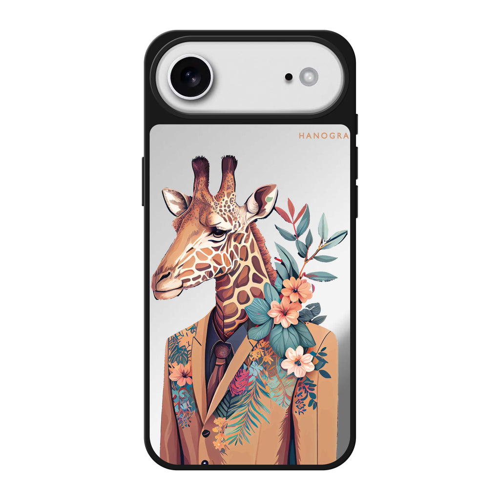 Giraffe & floral 鏡面手機殼
