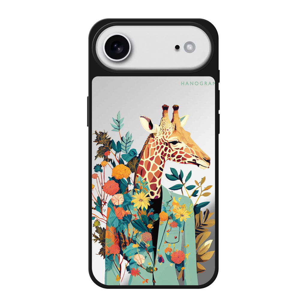 Giraffe & floral 鏡面手機殼
