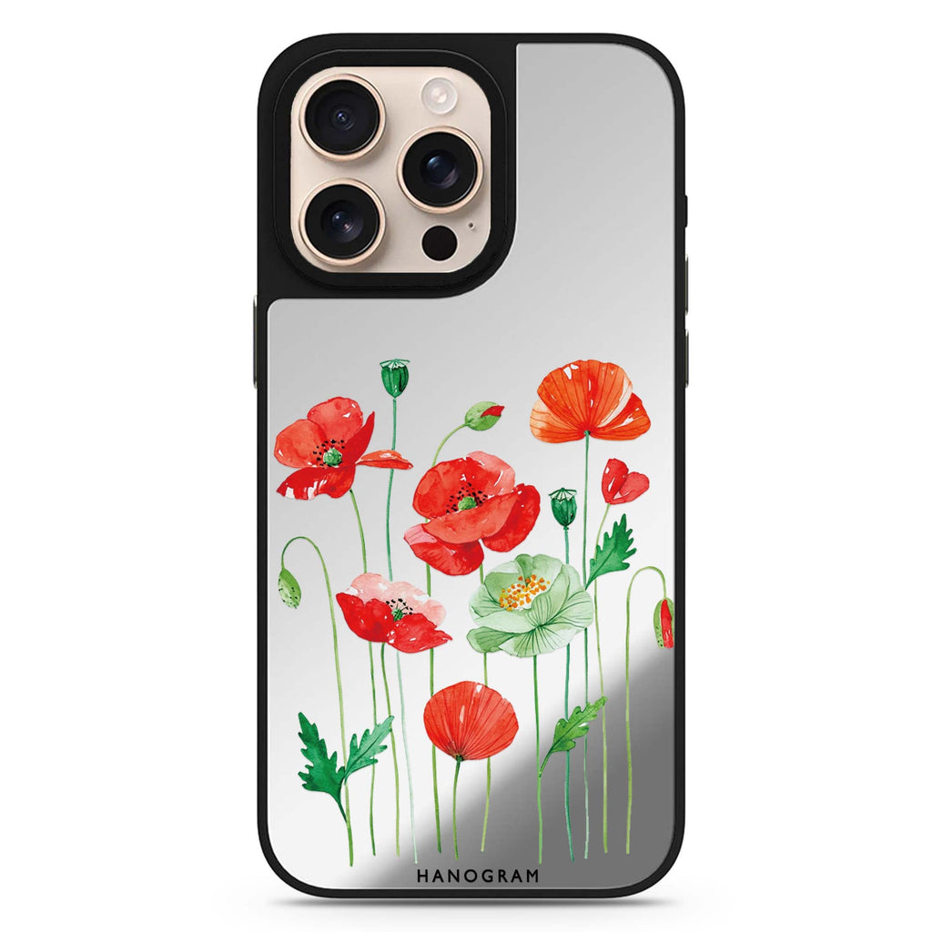 Poppy Stem Ballet iPhone Mirror Case – design view 1