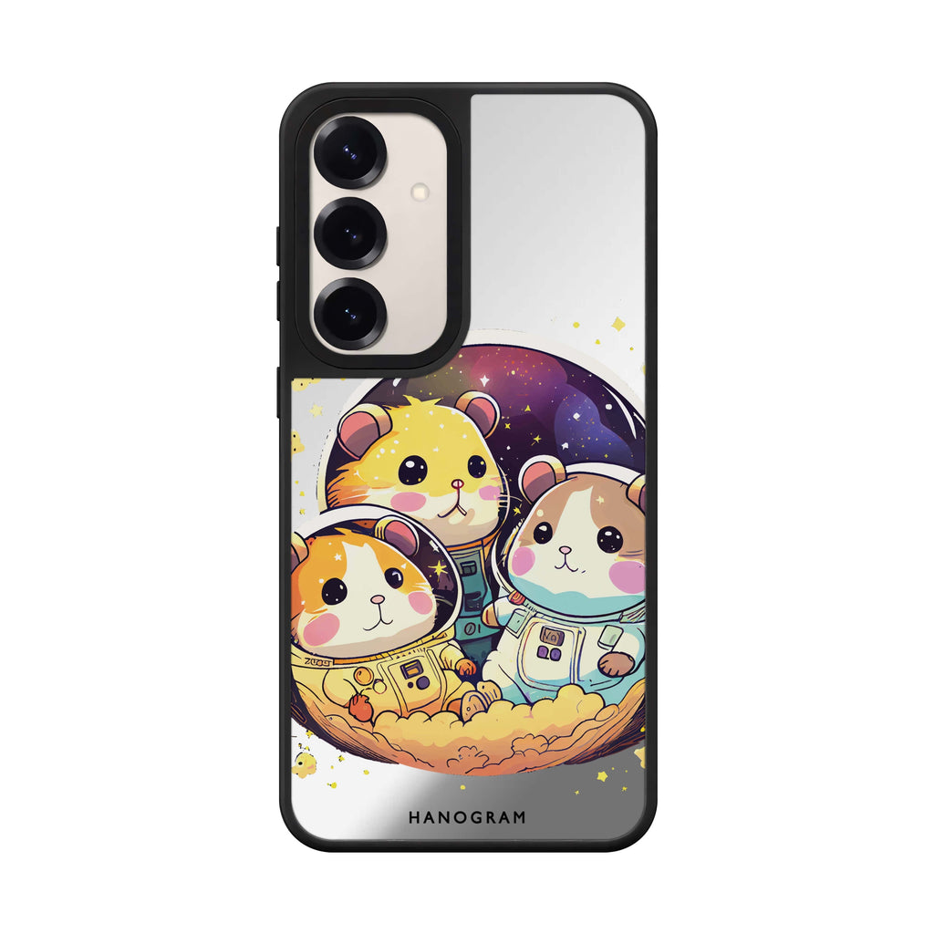 Cute Space Squirrels Samsung Galaxy mirror case front view
