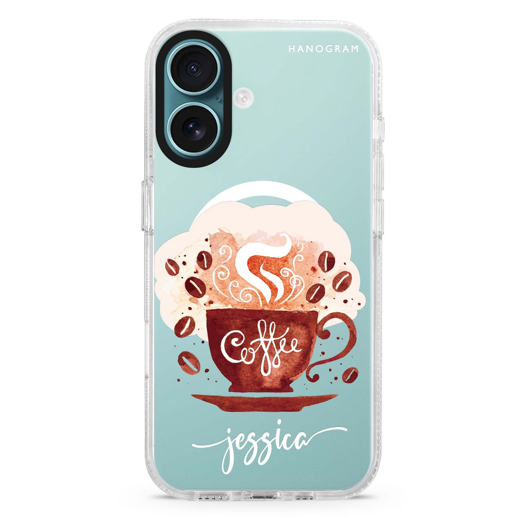 Fragrant coffee MagSafe Compatible iPhone 16 Ultra Clear Case - Personalized and Stylish Protection