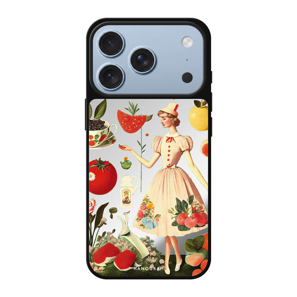 Noble girl portrait iPhone 18 Pro Max mirror case