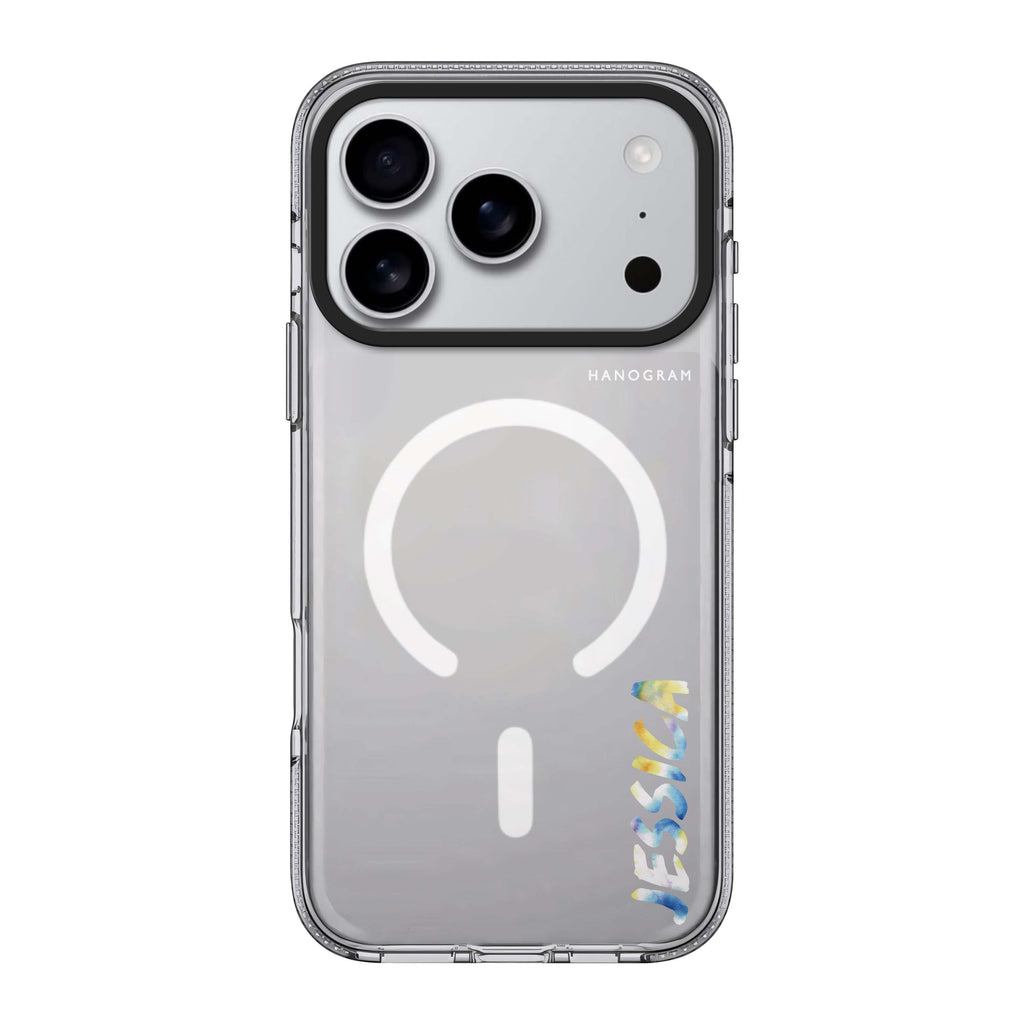 My Watercolour Name personalized name typography watercolor iPhone 17 Pro Max ultra clear case
