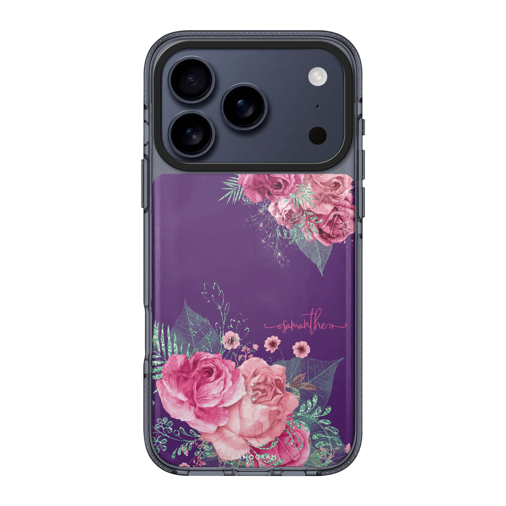 WildRose personalized name flower floral iPhone 17 Pro Max ultra clear case