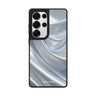 Silver Silk Samsung Galaxy S25 S24 S23 Ultra mirror case, front view