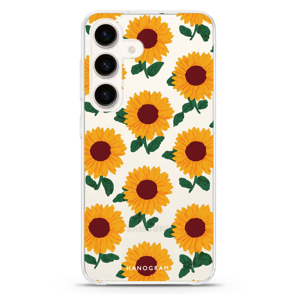 Golden Sunflowers Samsung Galaxy Ultra Clear Case