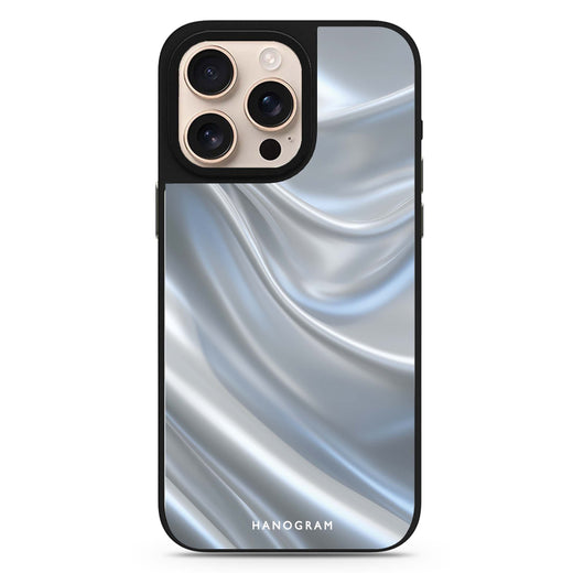 Silver Silk color-inspired design iPhone 16/15/14 Pro Max & Pro mirror case