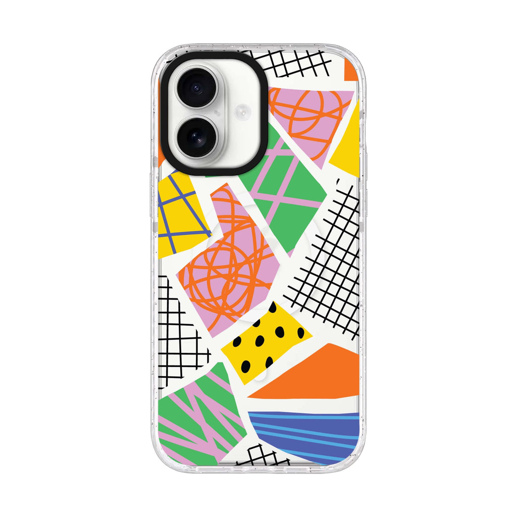 Flowers Pattern Style 4 iPhone 17 ultra clear MagSafe case, front product view