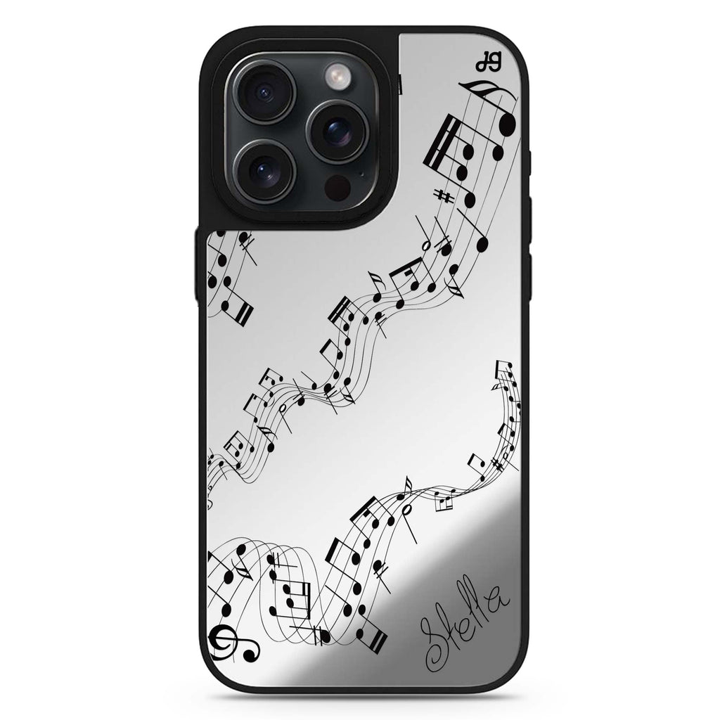 Music personalized name MagSafe mirror case for iPhone 16/15/14 Pro Max and Pro, main view