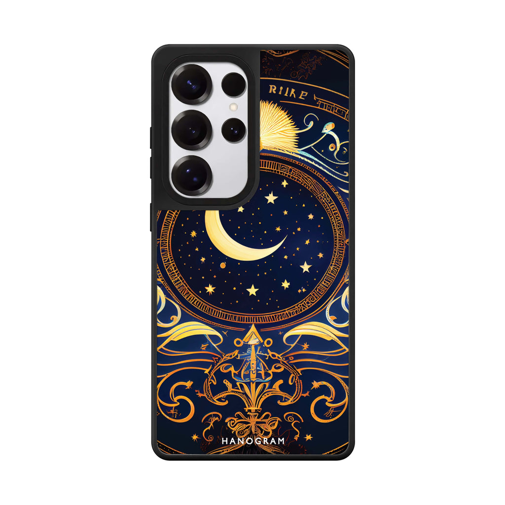 Magic Moon Samsung Galaxy S25 S24 S23 Ultra mirror case, front view
