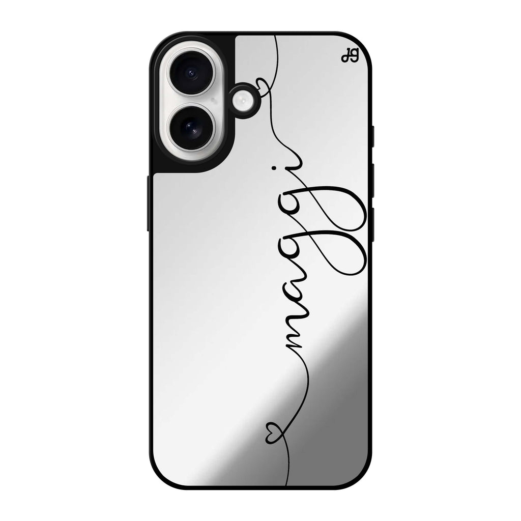 Reflective iPhone 16 Mirror Case –Loving Heart I Design
