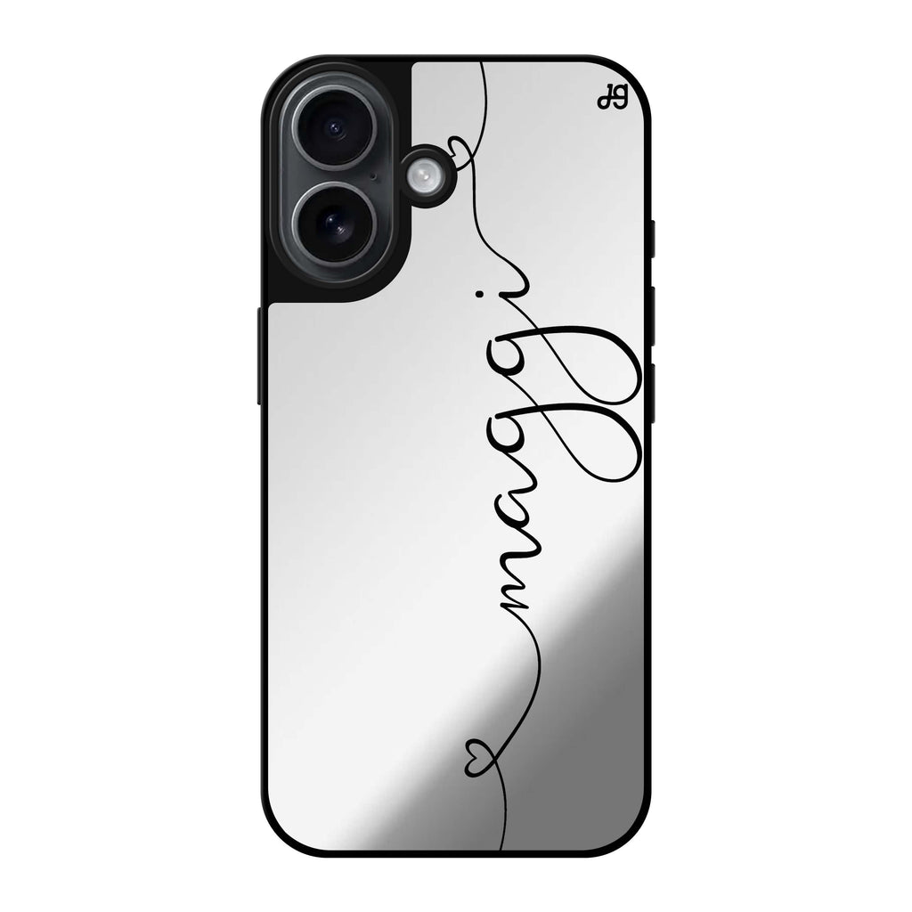 Reflective iPhone 16 Mirror Case –Loving Heart I Design