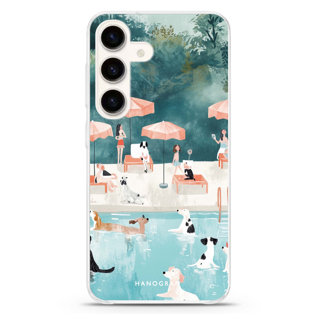 Paws by the Pool Samsung Galaxy Ultra Clear Case
