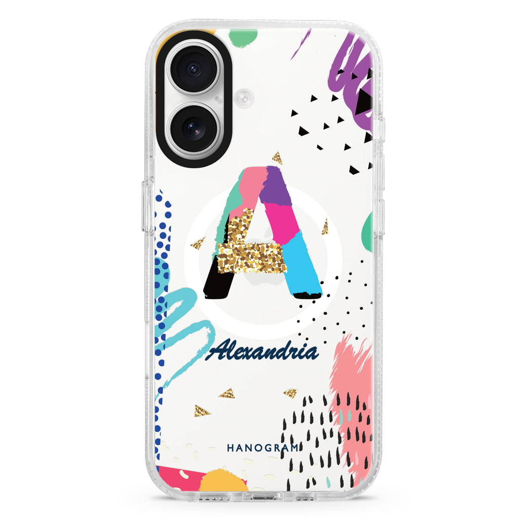 Artistic Monogram IV MagSafe Compatible Ultra Clear Case