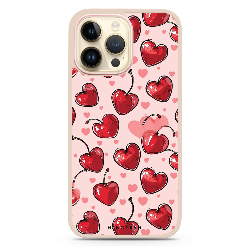 Cherry Amore iPhone 14 Pro Impact Guard Bumper Case