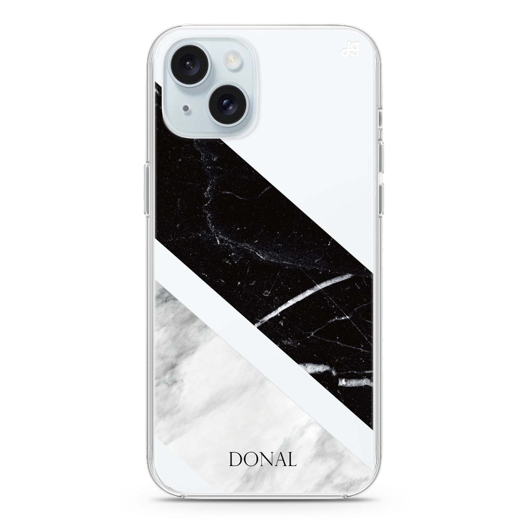 B & W Marble iPhone Ultra Clear Case