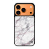 White Marble #2 personalized name white marble iPhone 17 Pro Max mirror case