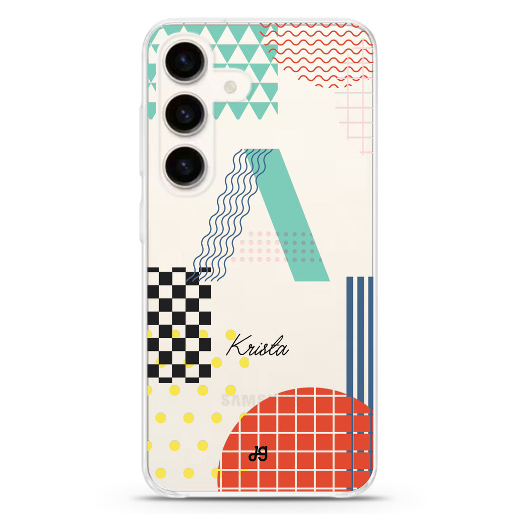 Memphis Monogram Samsung Galaxy Ultra Clear Case