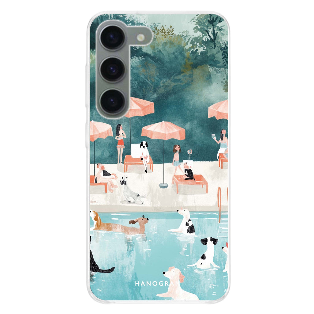 Paws by the Pool Samsung Galaxy Ultra Clear Case